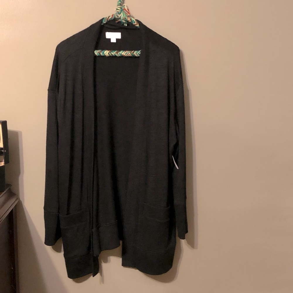 Love by Gap Body oversized stretchy black cardigan